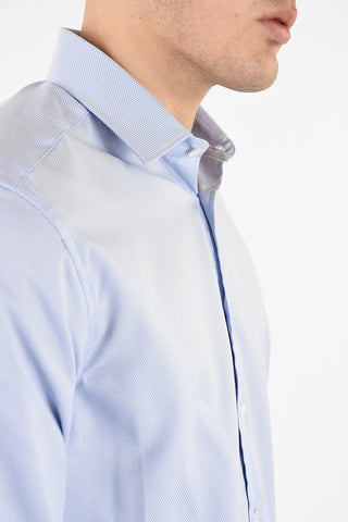 camicia pin point collo francese