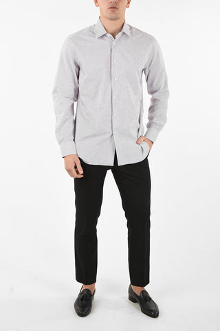 camicia hairline striped collo francese