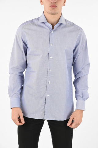 popeline spread collar shirt