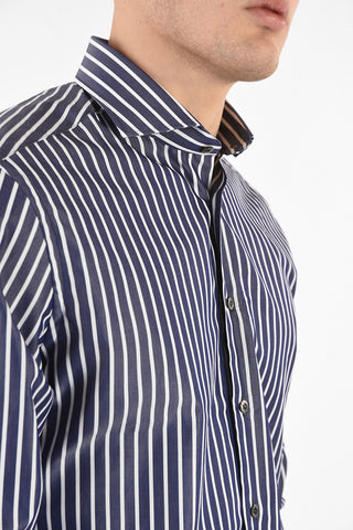 camicia awning striped collo francese