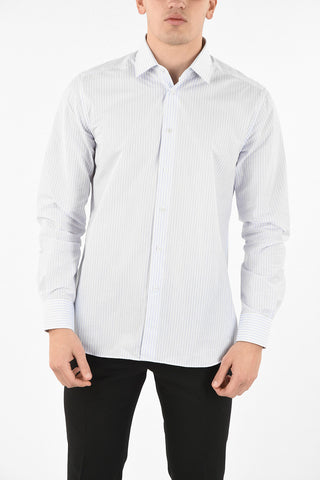 camicia pencil striped collo francese