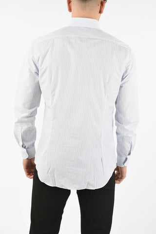 camicia pencil striped collo francese