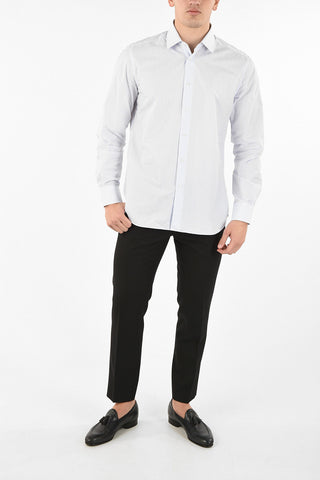 camicia pencil striped collo francese