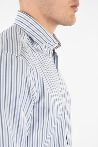 camicia awning striped collo francese
