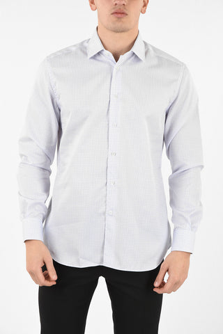 camicia Tattersal check collo francese