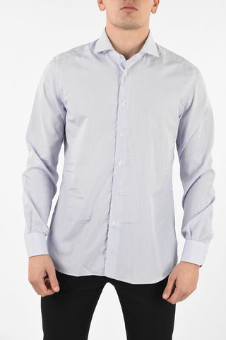 camicia hairline striped collo francese