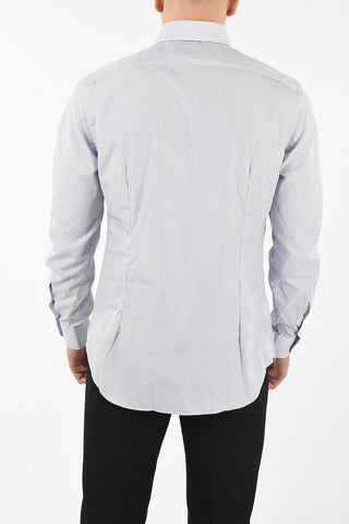 camicia hairline striped collo francese