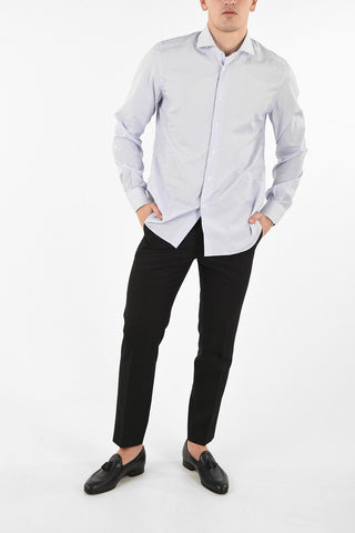 camicia hairline striped collo francese