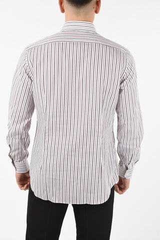 camicia roman striped collo francese