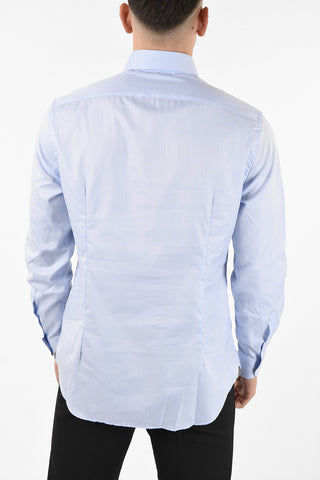 camicia plain herringbone