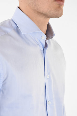 camicia plain herringbone