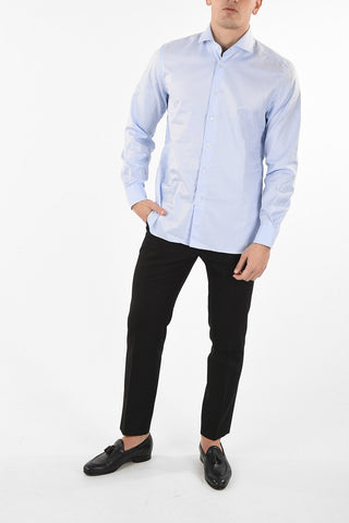 camicia plain herringbone