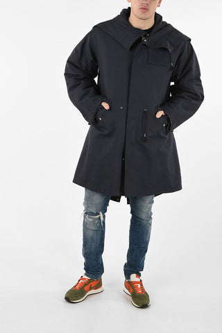 205W39NYC hidden closure parka