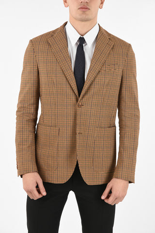houndstooth side vents blazer