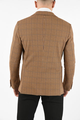 houndstooth side vents blazer