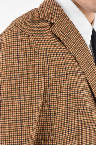 houndstooth side vents blazer