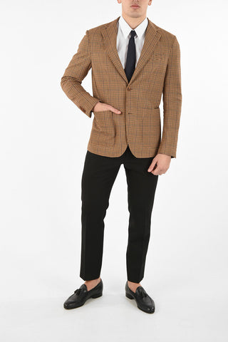 houndstooth side vents blazer