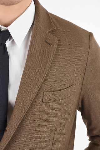 blazer in seta e in cashmere due spacchi