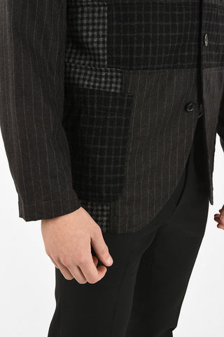 SHIRT pinstriped no vent blazer