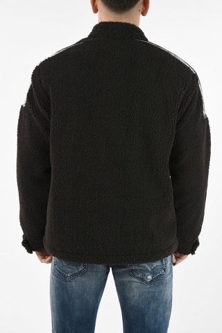 faux fur Teddy Moto sweatshirt