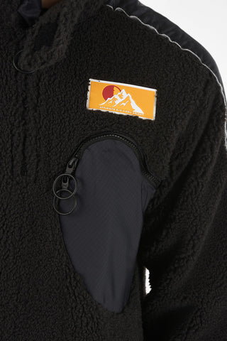 faux fur Teddy Moto sweatshirt