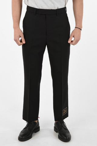 single pleat trousers