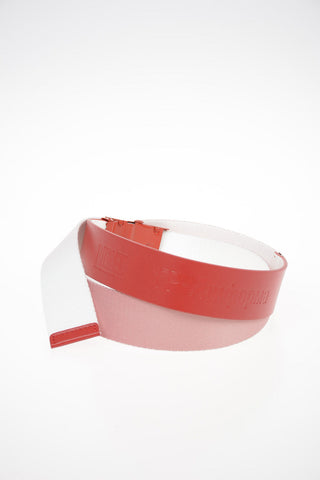 40mm Fabric Belt with Leather Insert