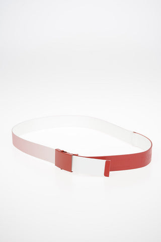 40mm Fabric Belt with Leather Insert