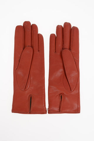 Leather gloves with Cashmere Inner