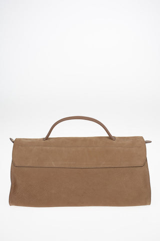 Suede leather NINA M UTE Baguette bag