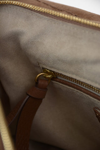 Suede leather NINA M UTE Baguette bag