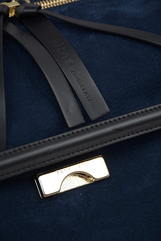 Suede leather NINA M SAURO Baguette bag