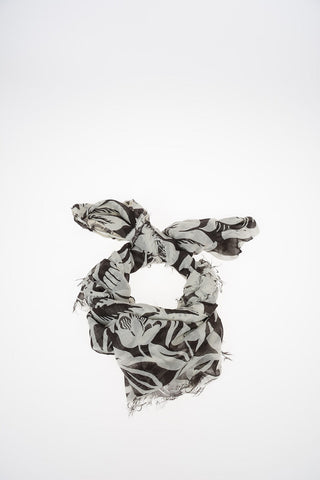 floral-print flax GERBY Foulard