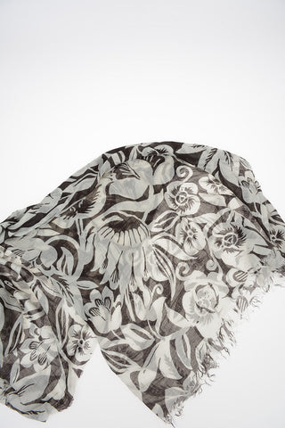 floral-print flax GERBY Foulard