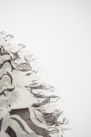 floral-print flax GERBY Foulard
