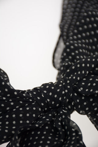 polka dots silk Brooch