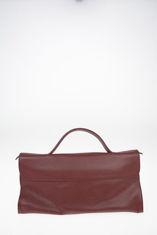 Textured leather NINA M DAILY Baguette bag