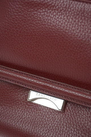 Textured leather NINA M DAILY Baguette bag