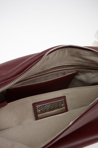 Textured leather NINA M DAILY Baguette bag