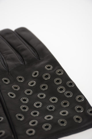 Leather Gloves with Studs