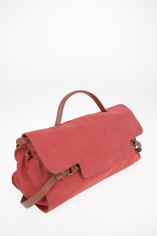 Textured leather NINA M UTE Baguette bag