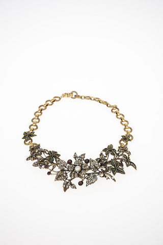 Collana con strass