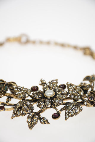 Collana con strass