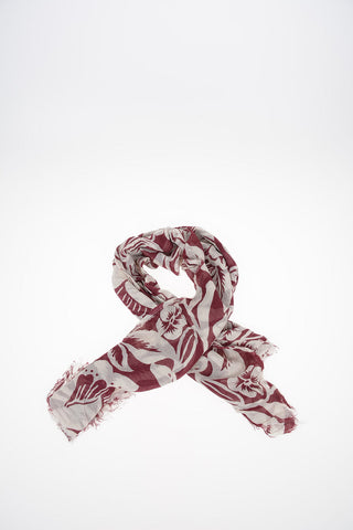 floral-print flax GERBY Foulard