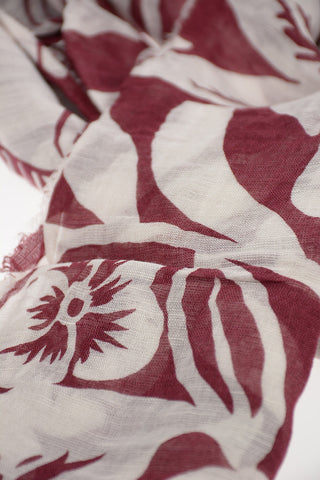 floral-print flax GERBY Foulard