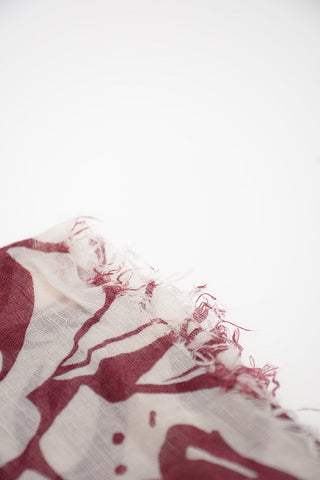 floral-print flax GERBY Foulard