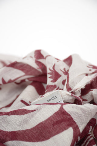 floral-print flax GERBY Foulard