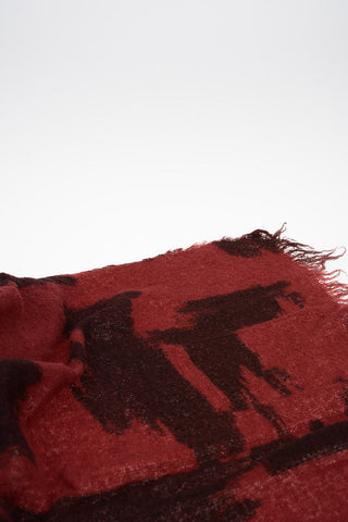 180x55cm fringed bouclé POPPY Stole