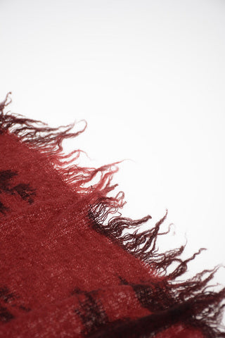 180x55cm fringed bouclé POPPY Stole
