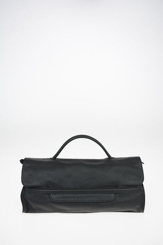 Textured leather NINA M CACHEMIRE Baguette bag